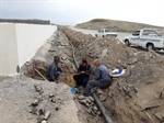 عملیات لوله کشی و انتقال آب به قطعات جدیدالاحداث  باغ رضوان