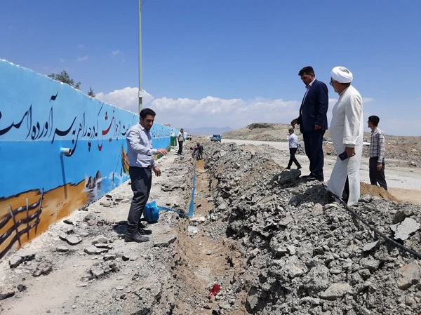 ▫️اجرای عملیات کابل کشی زمینی تامین برق قطعات جدید الاحداث در باغ رضوان ارومیه